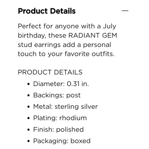 Genuine Garnet Sterling Silver Stud Earrings NWT - Picture 13 of 16